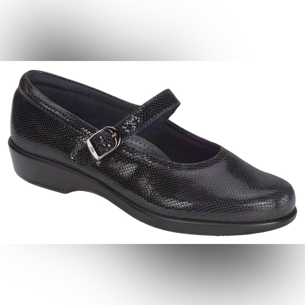 SAS Black Tripad Comfort Sandals Snack 10 NARROW WIDTH